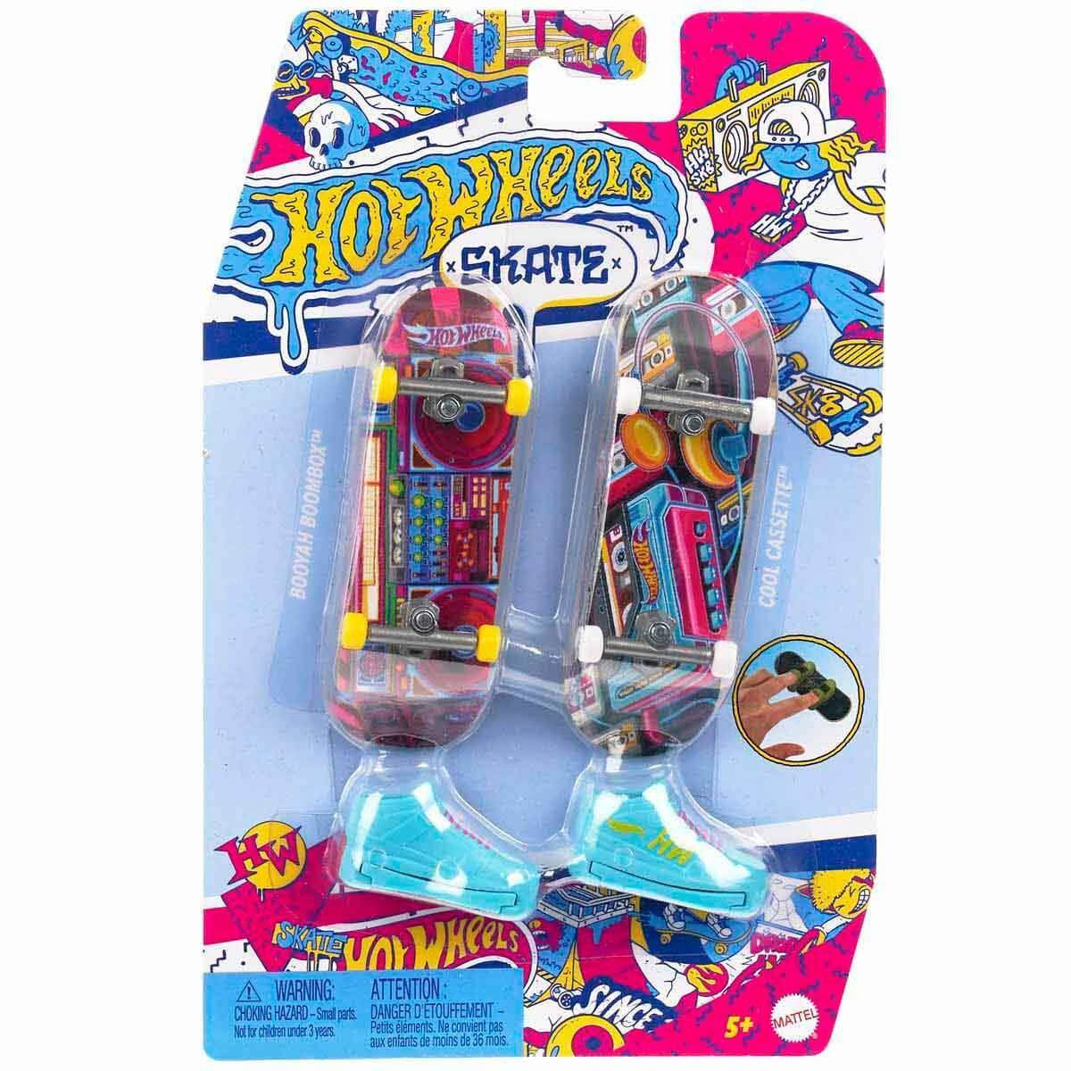 HXL17 Hot Wheels Skate Retro Temalı İkili Parmak Kaykay ve Ayakka