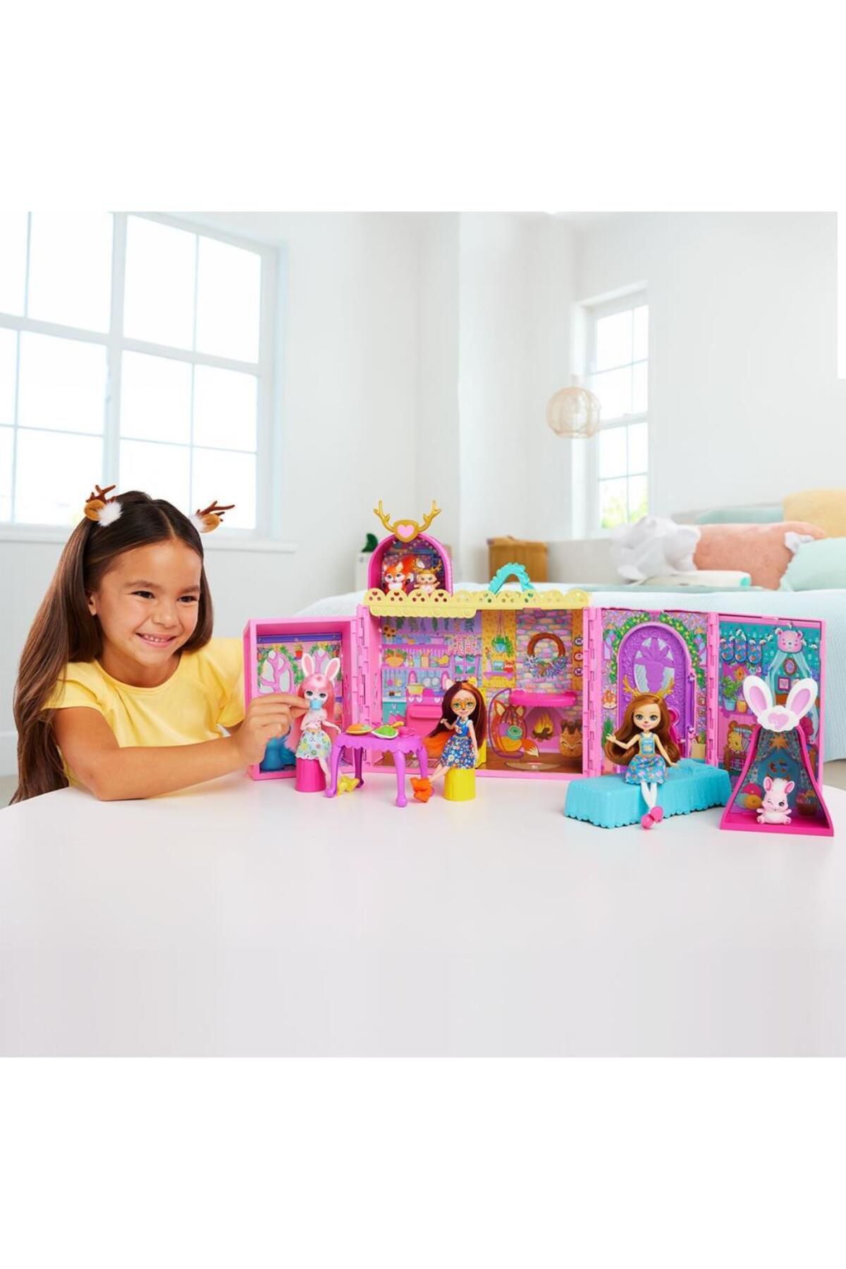 Nessiworld Hxl53 Enchantimals Ana Karakter Bebekler Evi