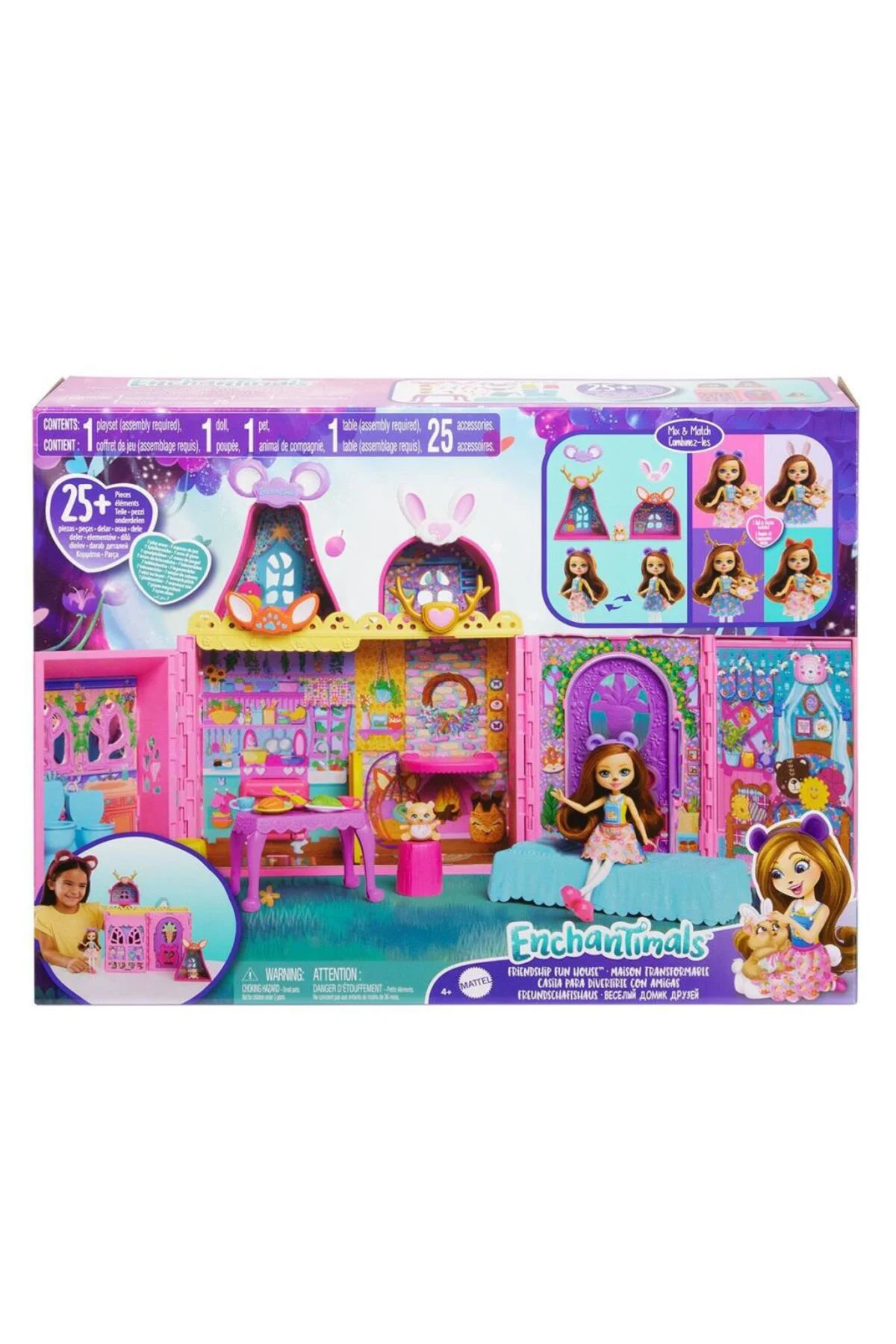 Hxl53 Enchantimals Ana Karakter Bebekler Evi