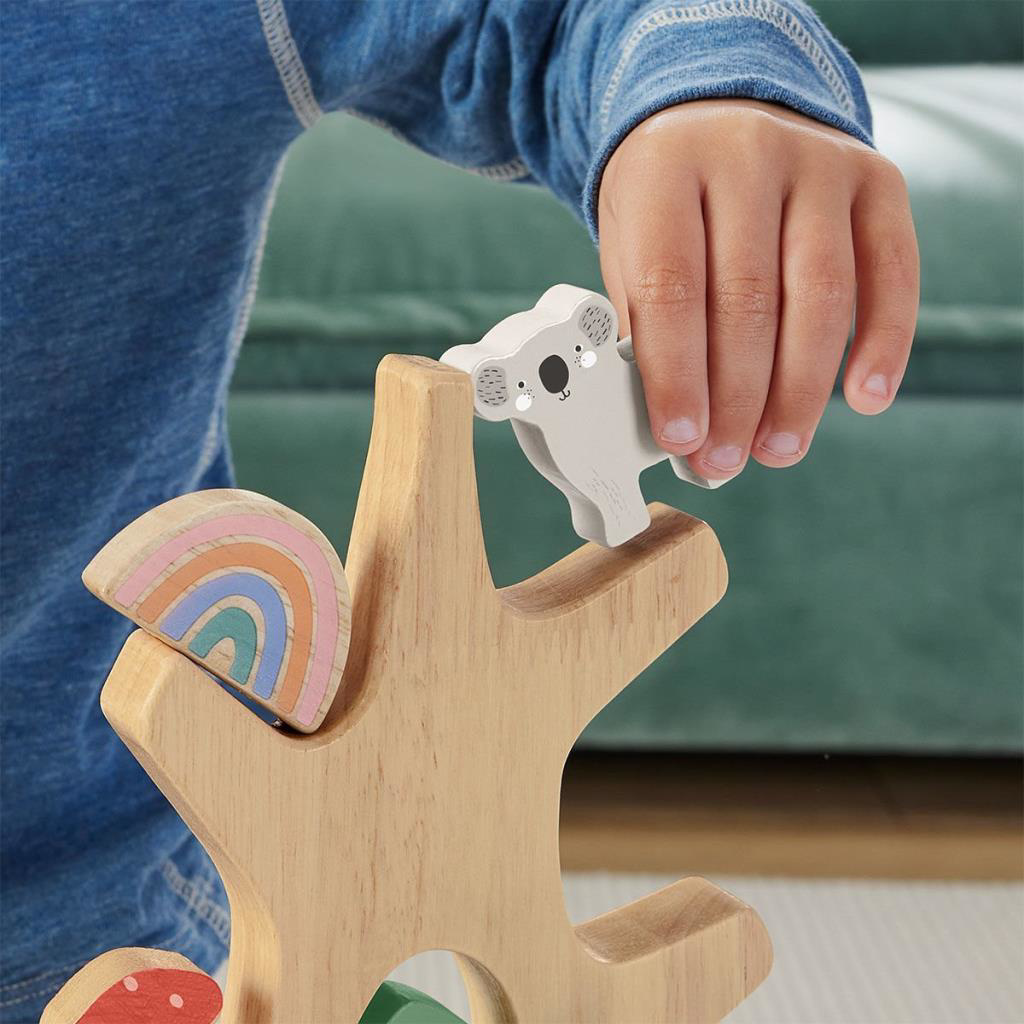 HXT87 Fisher Price Ahşap Denge Ağacı HXT87 Fisher Price Ahşap Denge Ağacı