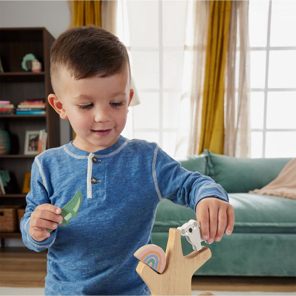 HXT87 Fisher Price Ahşap Denge Ağacı HXT87 Fisher Price Ahşap Denge Ağacı