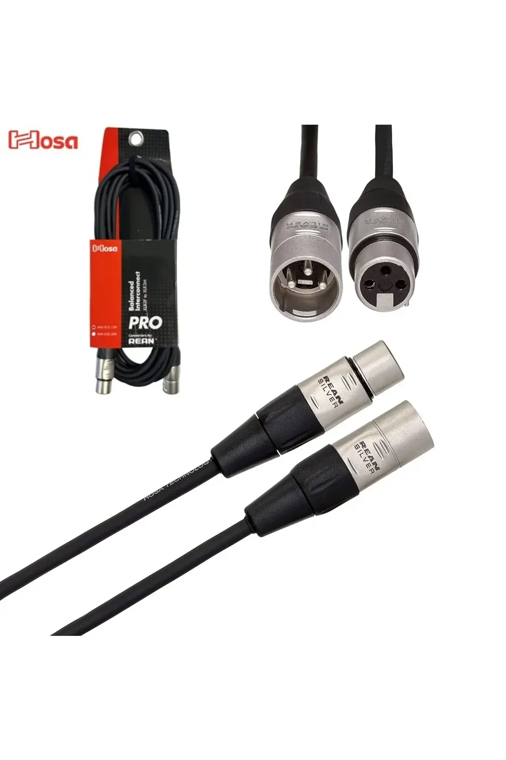 HXX-015 Pro XLR (F) - XLR (M) Balanslı kablo 5 mt. REAN Konnektör