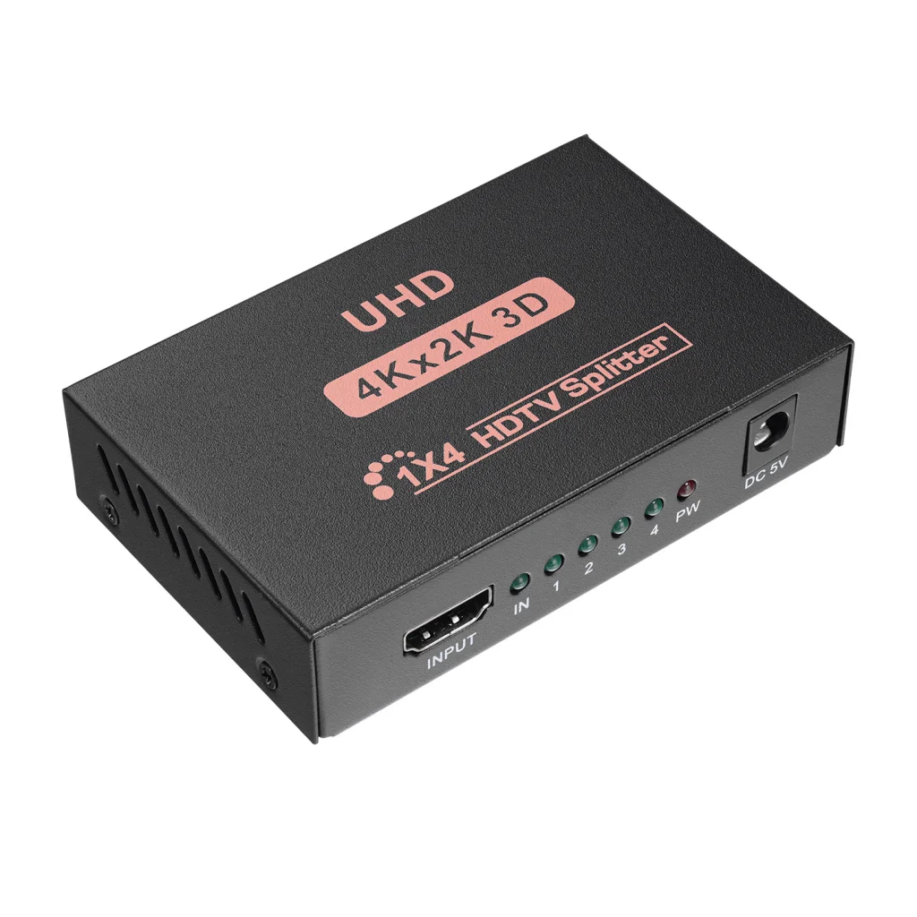 HY-LU4 4xHDMI 2K-4K Monitör Çoklayıcı - Tek Girişten Dört Çıkış