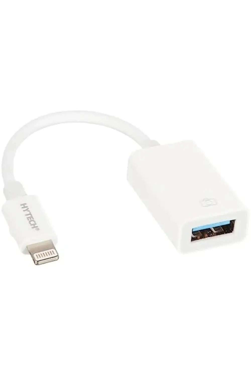 HY-XO48 Beyaz USB F to Lightning 10cm kablolu OTG Çevirici 395519