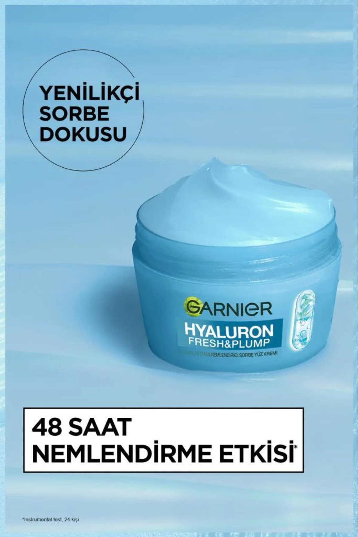 Hyaluron Fresh & Plump Dolgunlaştıran Nemlendirici Sorbe Yüz Kremi 85 ML, Vegan & Cruelty Free Hyaluron Fresh & Plump Dolgunlaştıran Nemlendirici Sorbe Yüz Kremi 85 ML, Vegan & Cruelty Free
