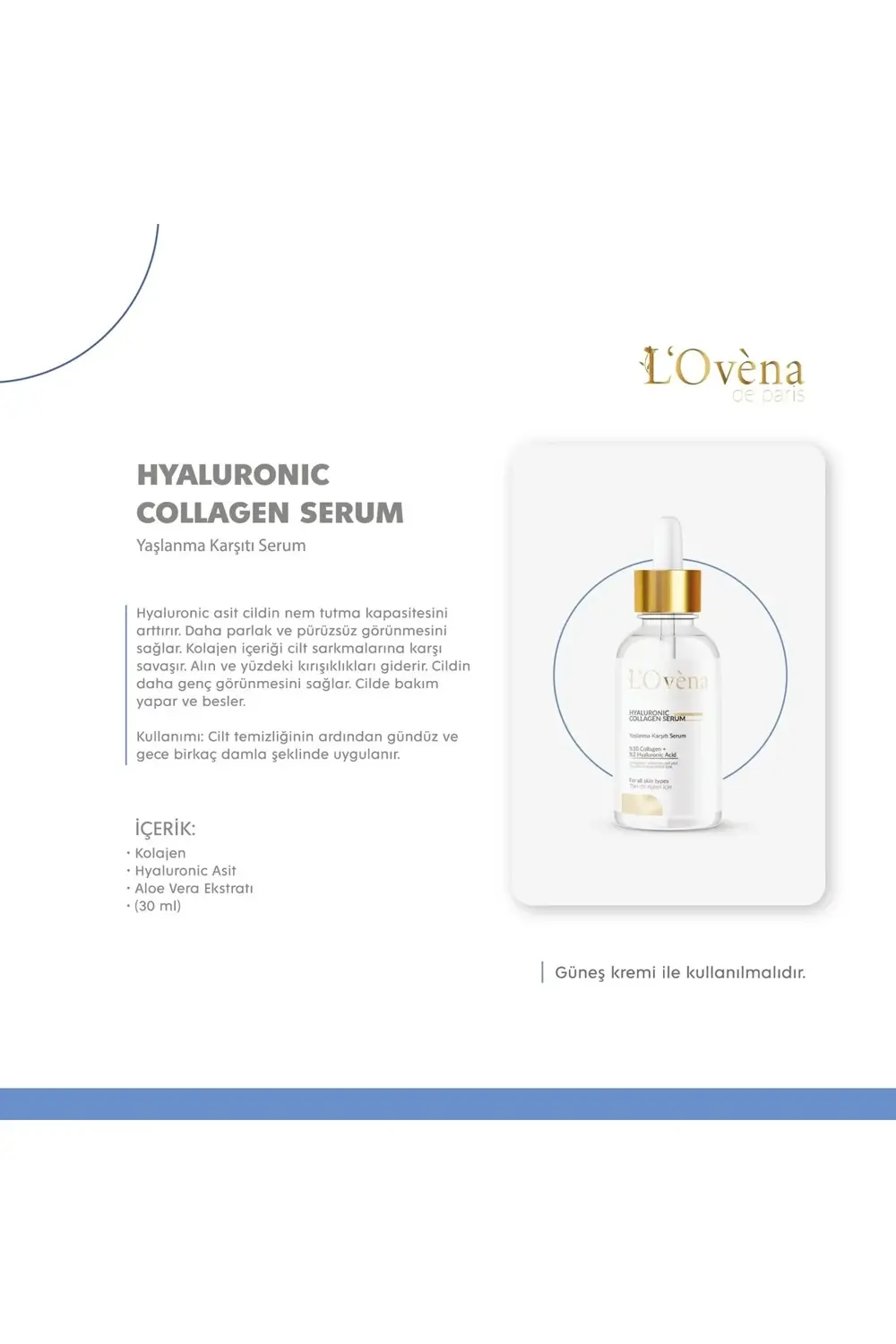 - Hyaluronıc & Collagen Serum 30 ml