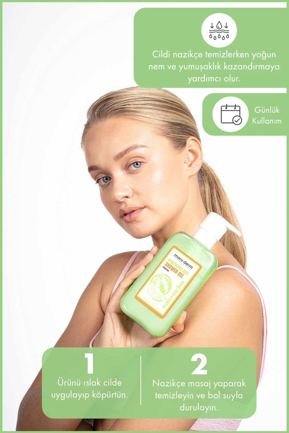 Hyalüronik Asit Duş Jeli 400 ML – Nemlendirici Formül | Kuruluk K