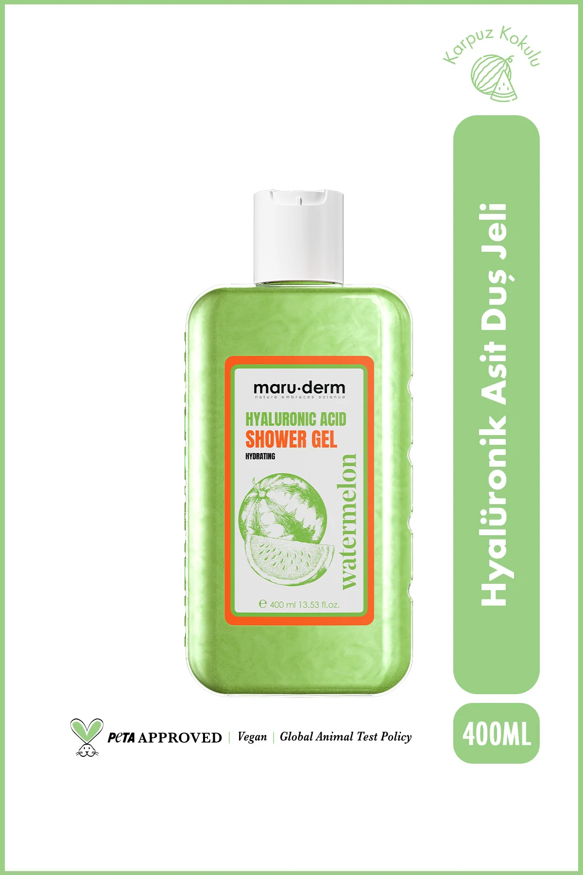 Hyalüronik Asit Duş Jeli 400 ML – Nemlendirici Formül | Kuruluk K