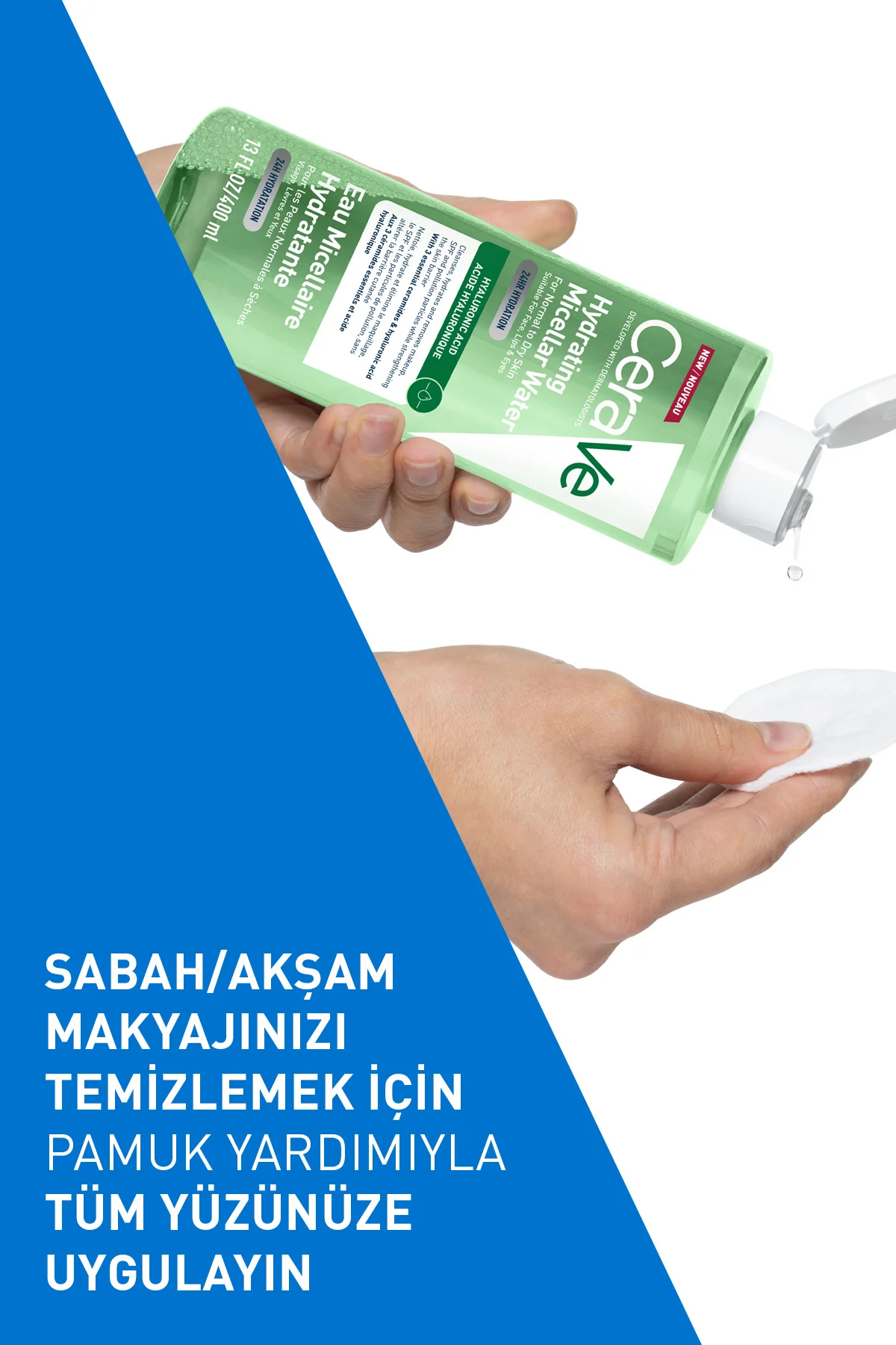 Hyalüronik Asit İçerikli Nemlendiren Micellar Makyaj Temizleme Suyu 400 ml Fiyatı, Yorumları ve Özellikleri