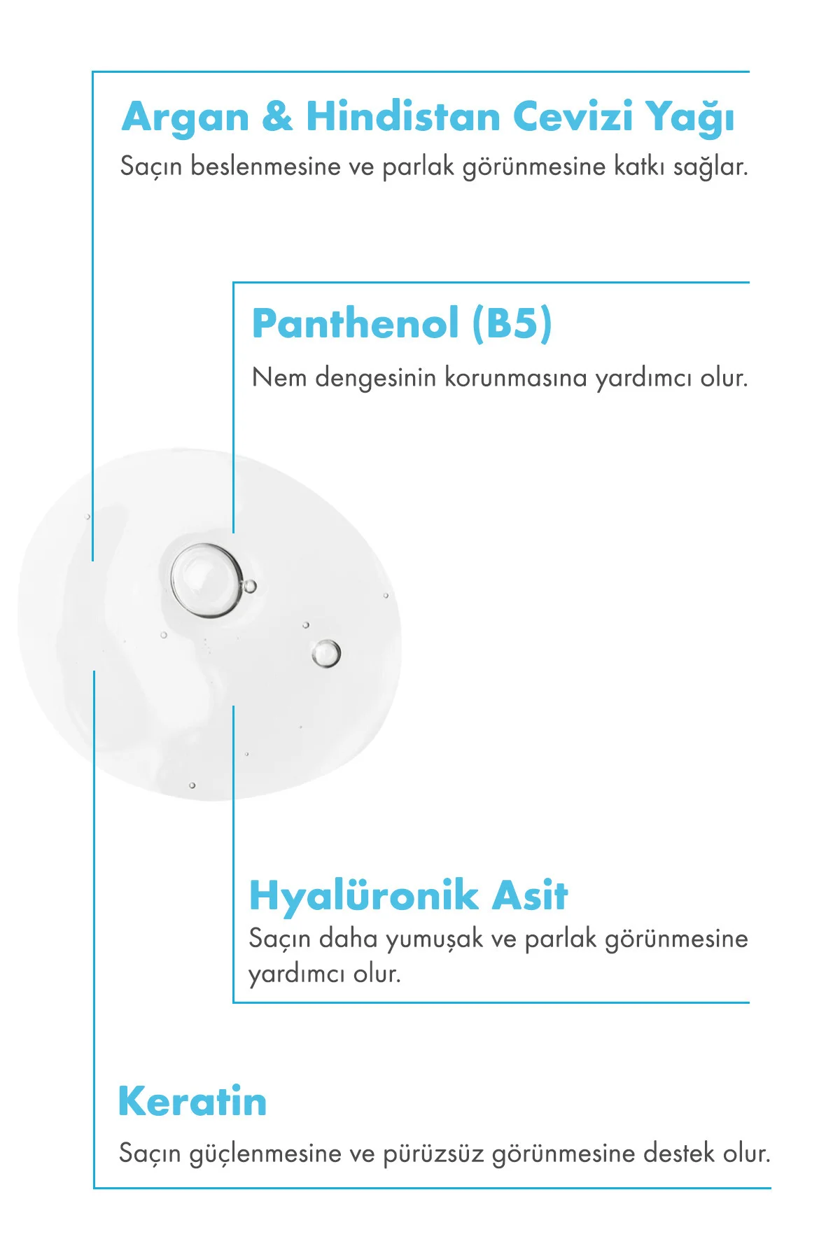 Hyalüronik Asit Nemlendirici Saç Bakım Toniği 200 ML | Tüm Saç Tipleri | Vegan - Görsel 2