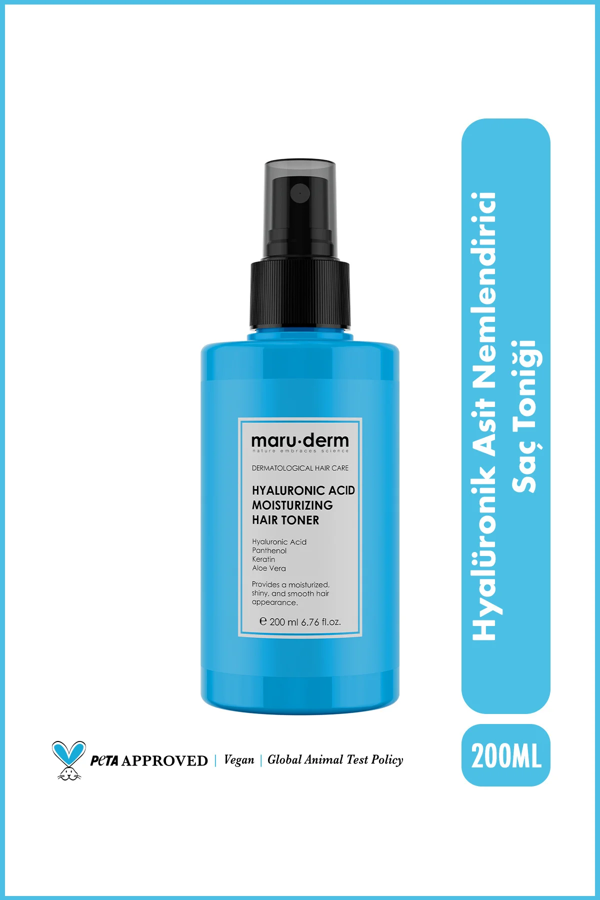 Hyalüronik Asit Nemlendirici Saç Bakım Toniği 200 ML | Tüm Saç Ti