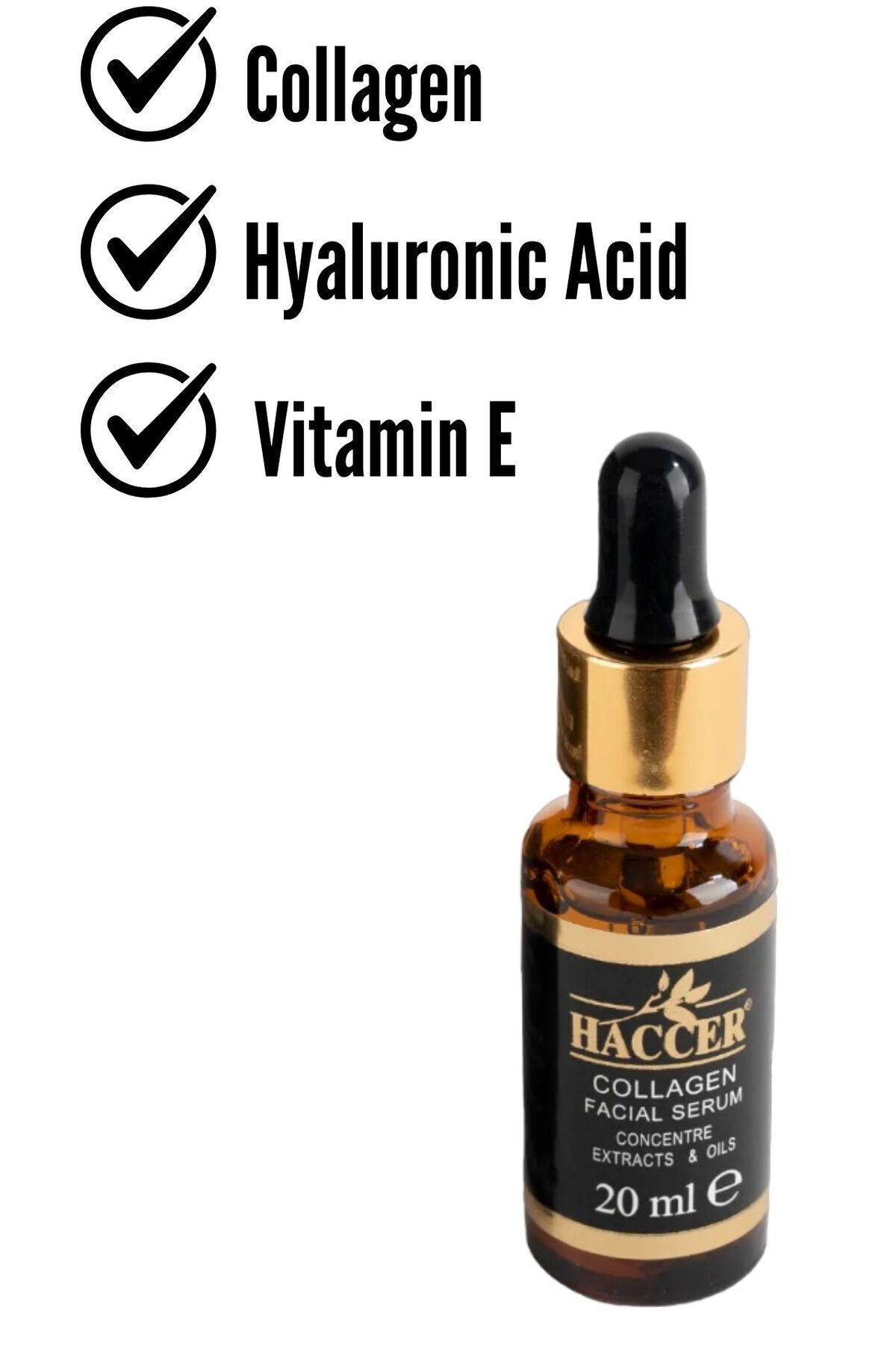 Hyaluronik Asitli, Doğal Kolajen Serum 30 ml Yüz Serumu