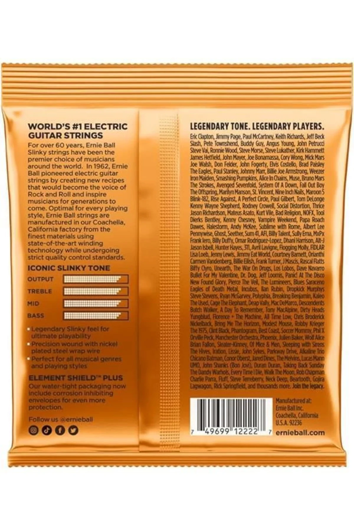 Hybrid Slinky Nickel Wound Electric Guitar Strings - 9-46 Gauge