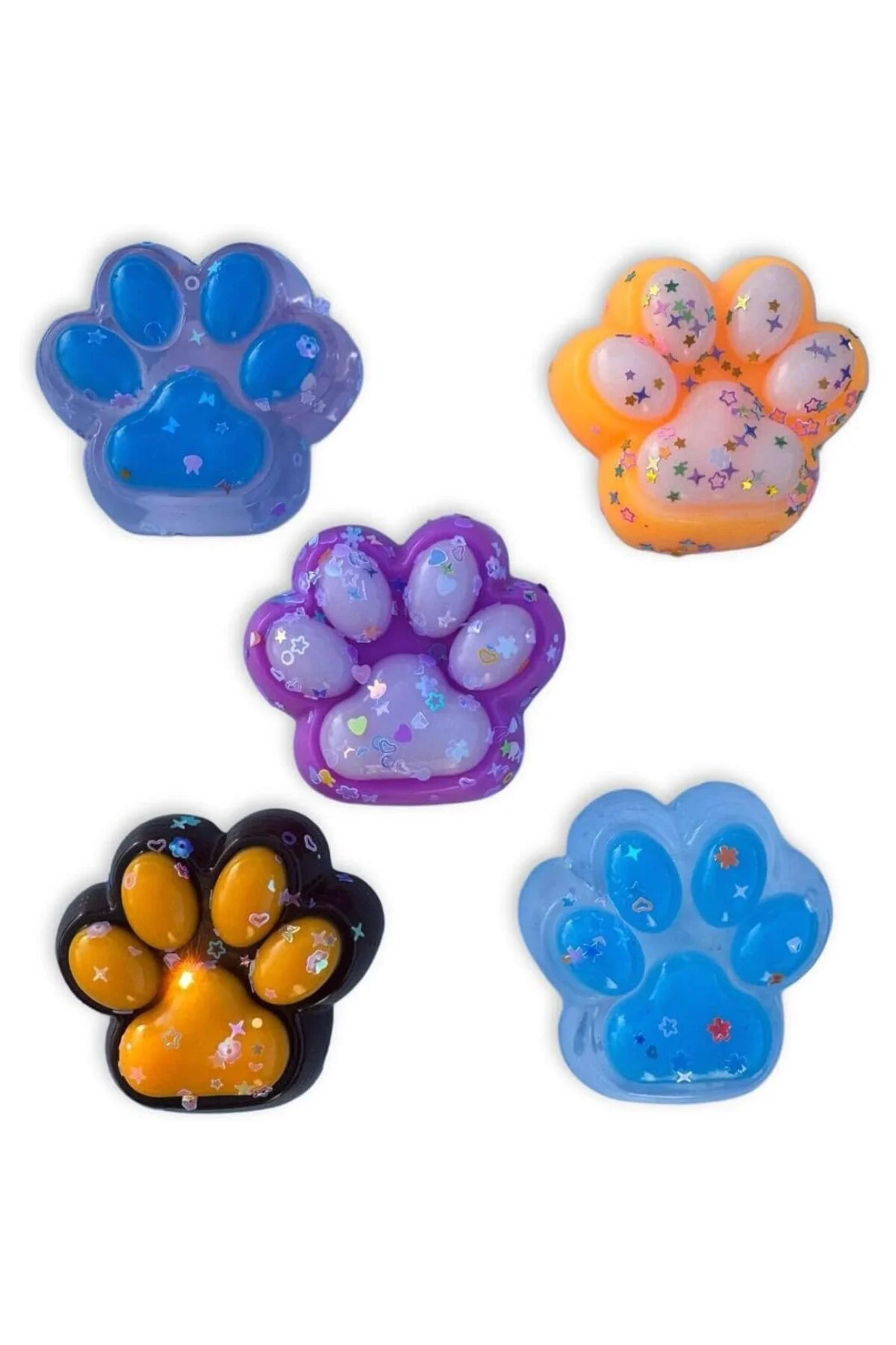 Hyd Oyuncak Squishy Kedi Patisi Sukuşi Pati Pullu Tüylü Pati Eğle