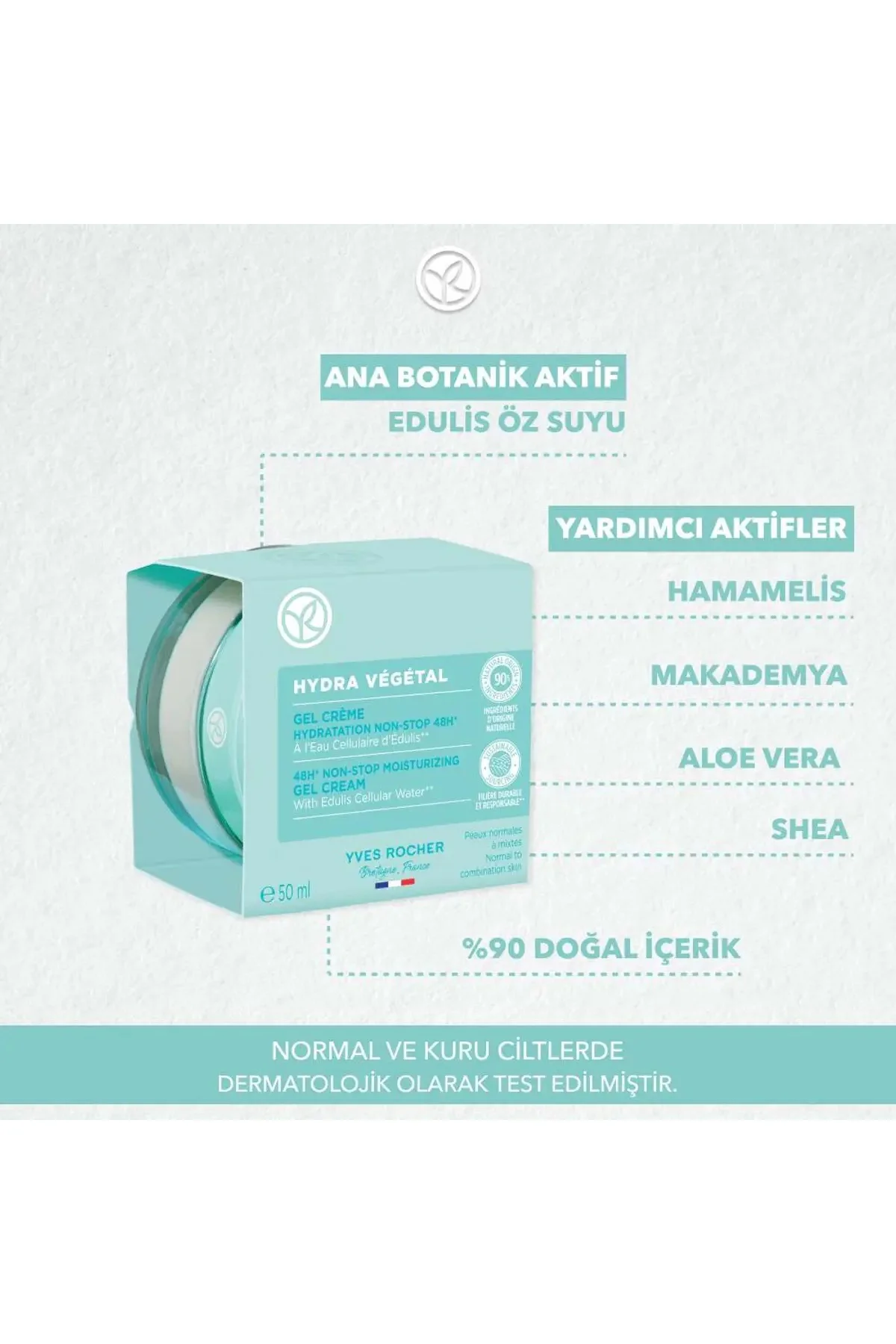 Hydra Vegetal 48 Saat Yoğun Nemlendirici Jel Krem 50 ml – Normal 