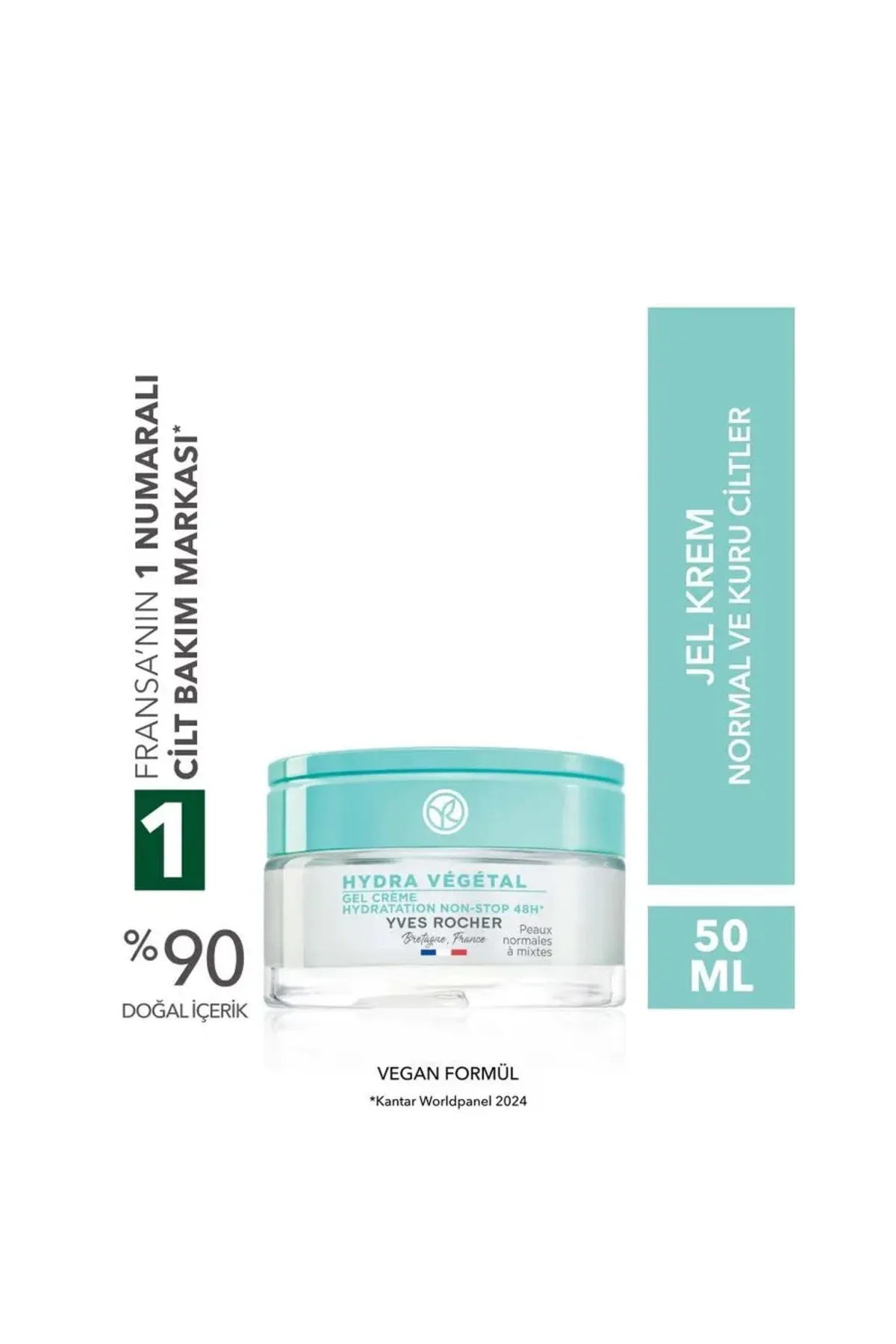 Hydra Vegetal 48 Saat Yoğun Nemlendirici Jel Krem 50 ml – Normal 