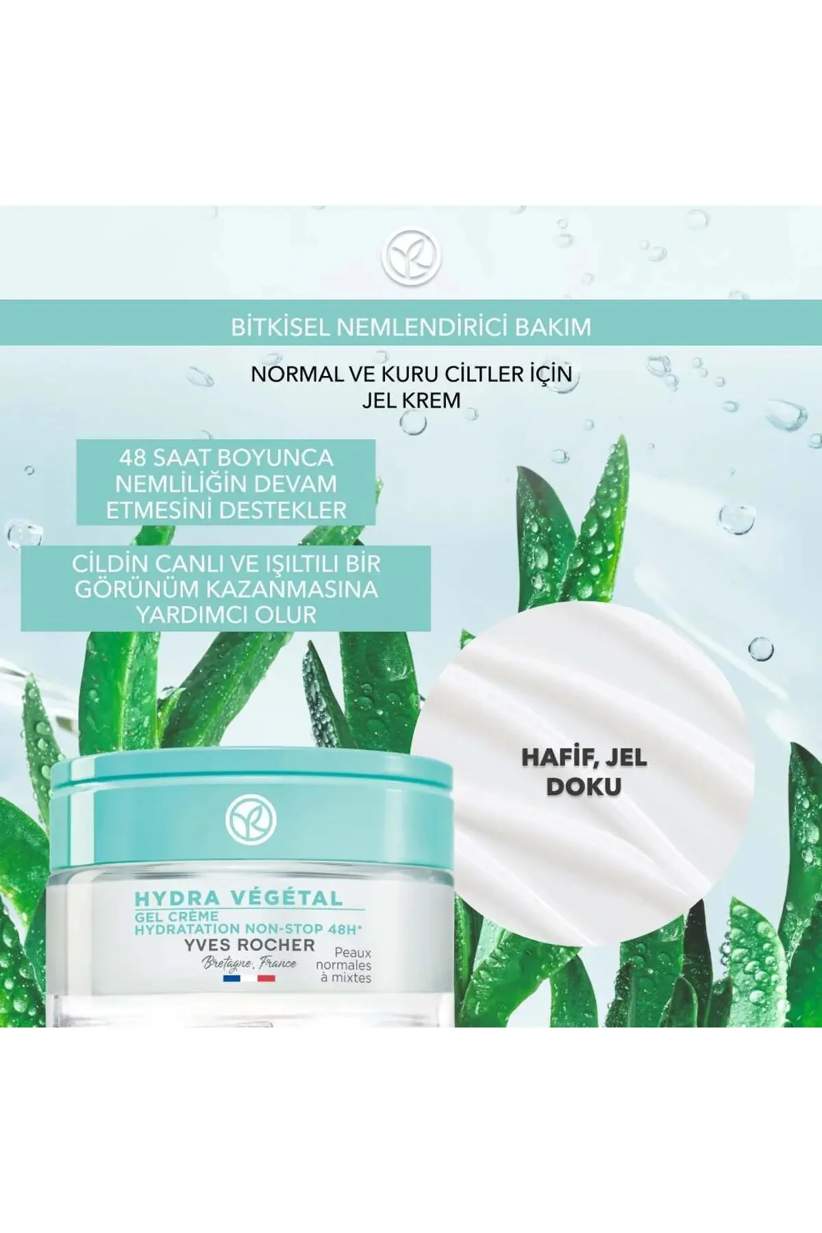 Hydra Vegetal 48 Saat Yoğun Nemlendirici Jel Krem 50 ml – Normal 