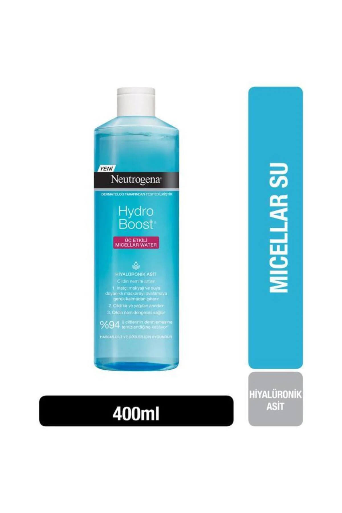 Hydro Boost Üç Etkili Micellar Makyaj Temizleme Suyu 400 ml Hydro Boost Üç Etkili Micellar Makyaj Temizleme Suyu 400 ml