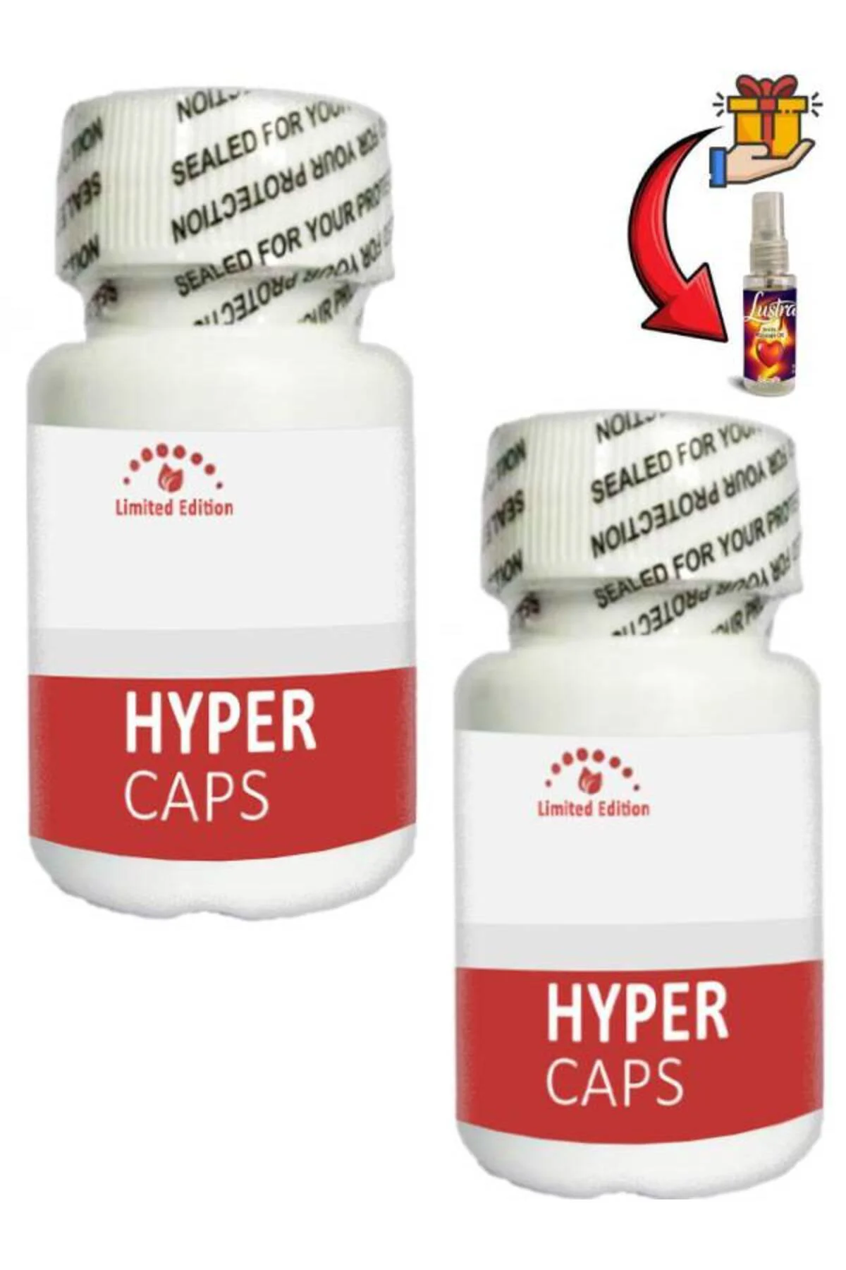 Hyper Erkeklere Özel Bölge Destekleyici 15'li x 2 Ad + Lustra Masaj Yağı - Premium Bakım Seti Fiyatı, Yorumları ve Özellikleri