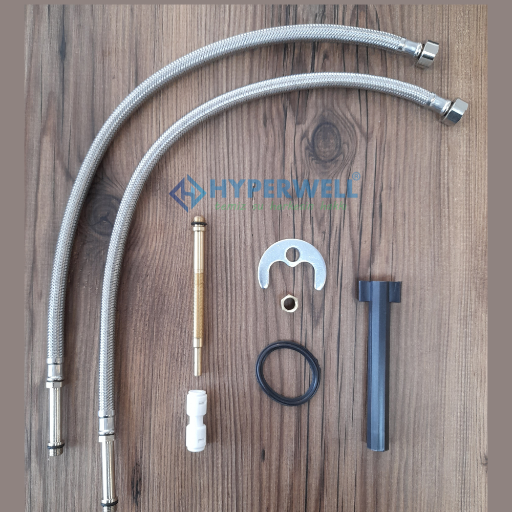 Hyperwell 3 Girişli Mutfak Bataryası - 3 Yollu Musluk 3 Fonksiyon