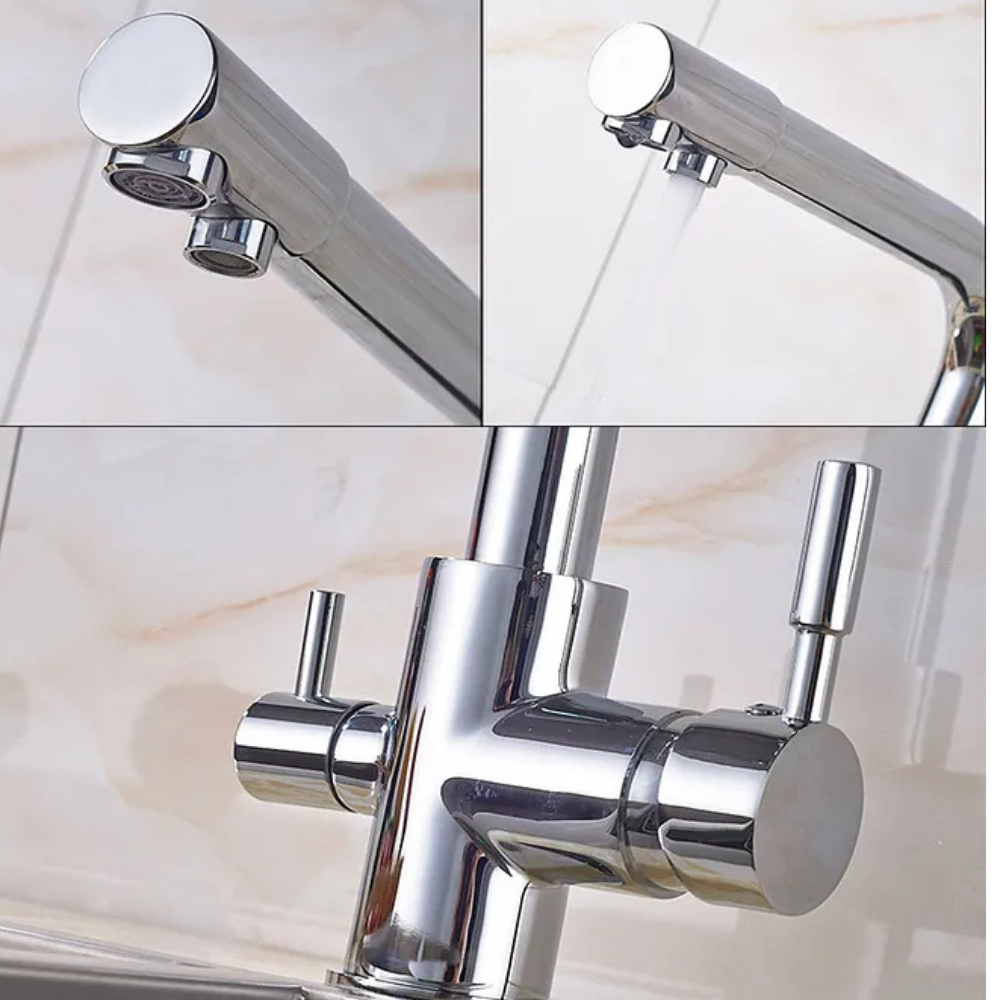 Hyperwell 3 Girişli Mutfak Bataryası - 3 Yollu Musluk 3 Fonksiyon Hyperwell 3 Girişli Mutfak Bataryası - 3 Yollu Musluk 3 Fonksiyon