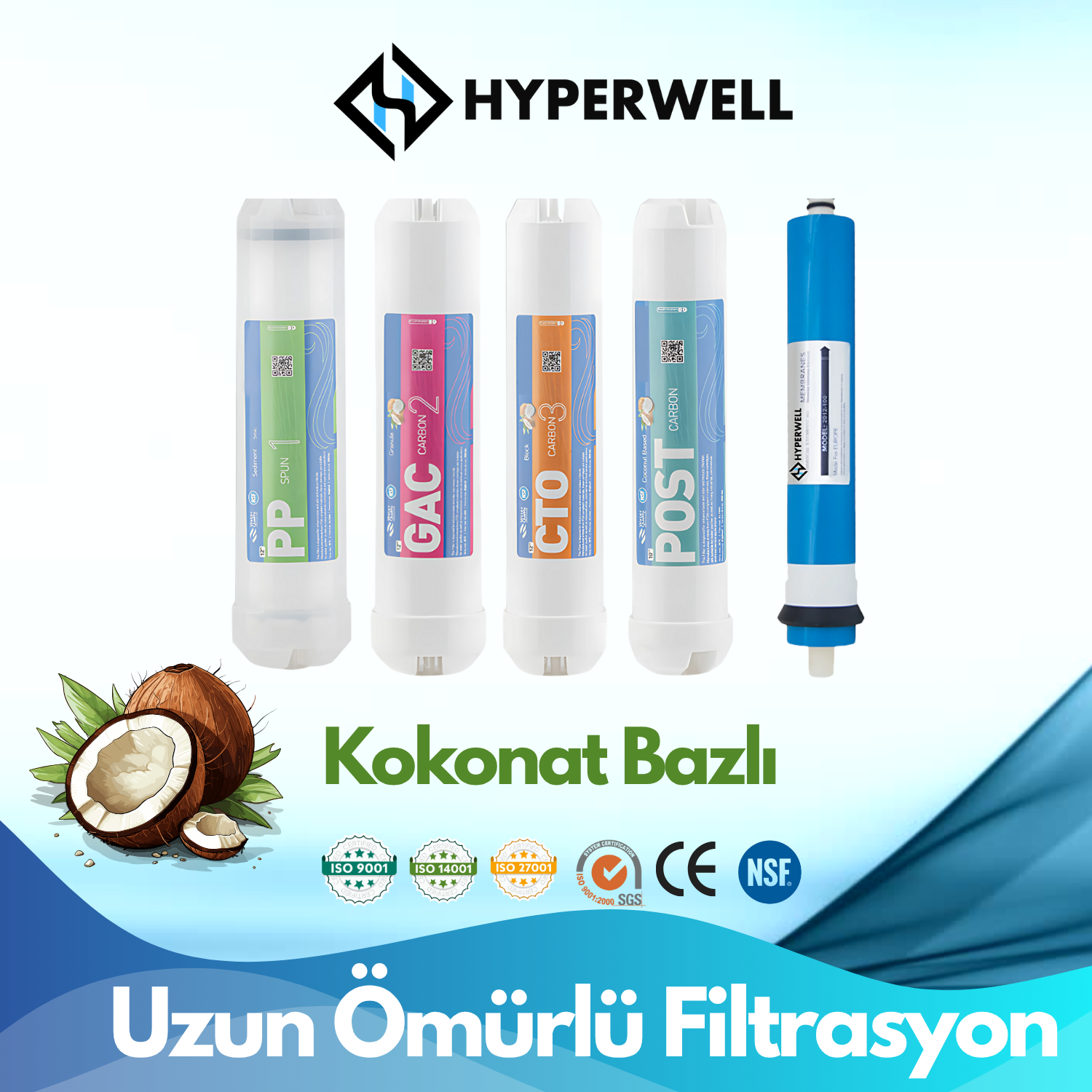 Hyperwell Naturel Premium 13 Aşamalı Su Arıtma Cihazı