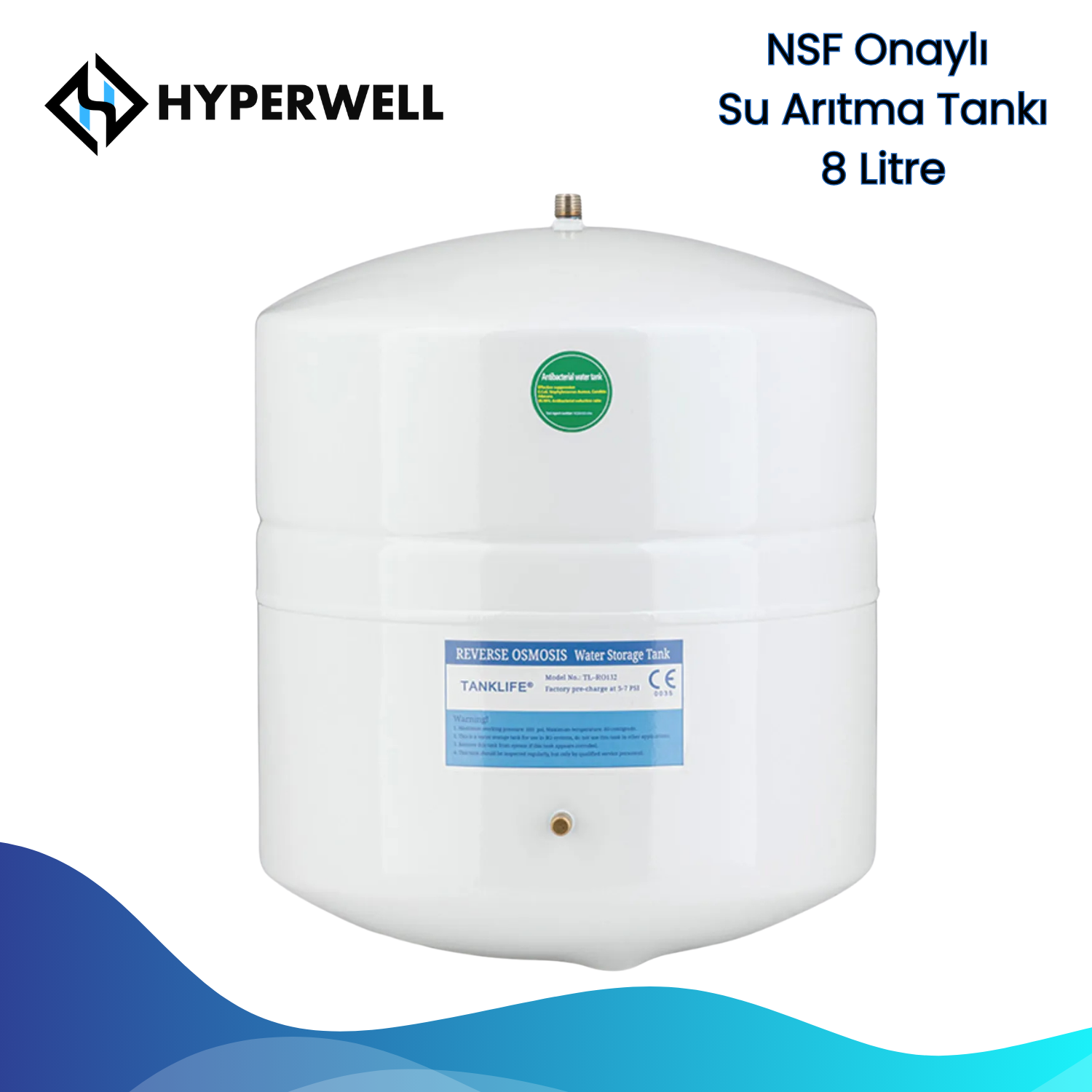 Hyperwell Tanklife 3,2 Galon 12 litre Metal Denge Tankı Hyperwell Tanklife 3,2 Galon 12 litre Metal Denge Tankı