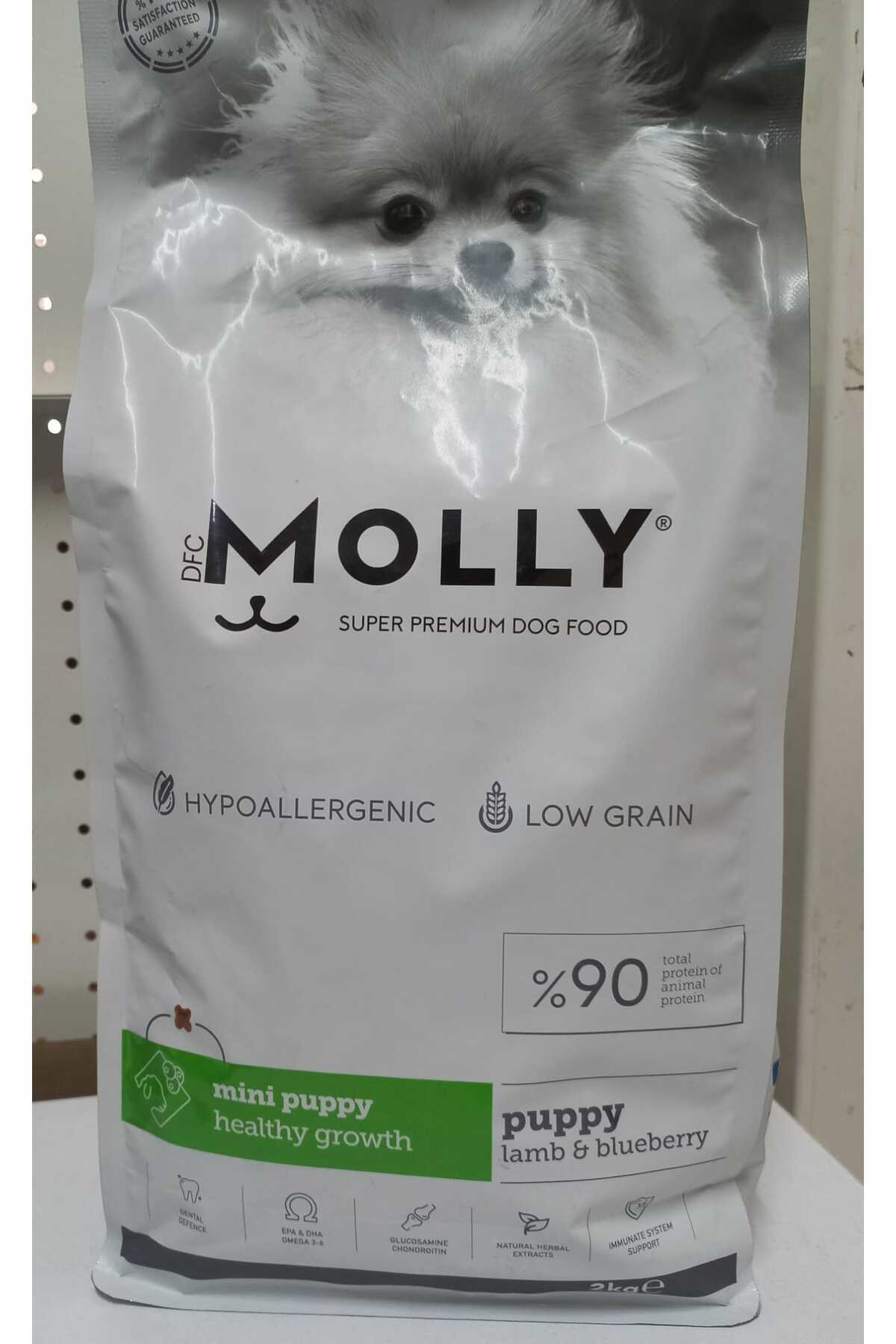 Molly Hypoallergenic Kuzu Etli Mini İrk Yavru Köpek Maması 2 Kg