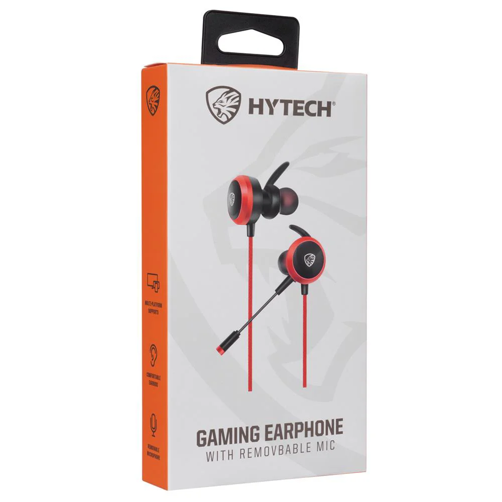 Hytech HY-GK2 3,5 Oyuncu Esnek Mikrofonlu Kırmızı Kulakiçi Kulakl