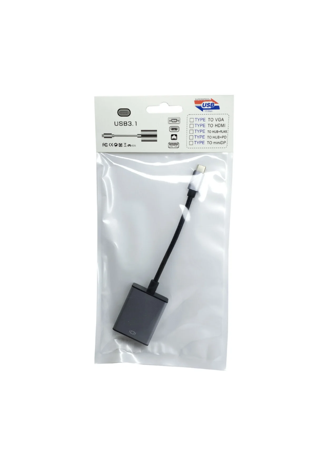HYTECH HY-USBC10, Type-C TO HDMI 15cm Çevirici