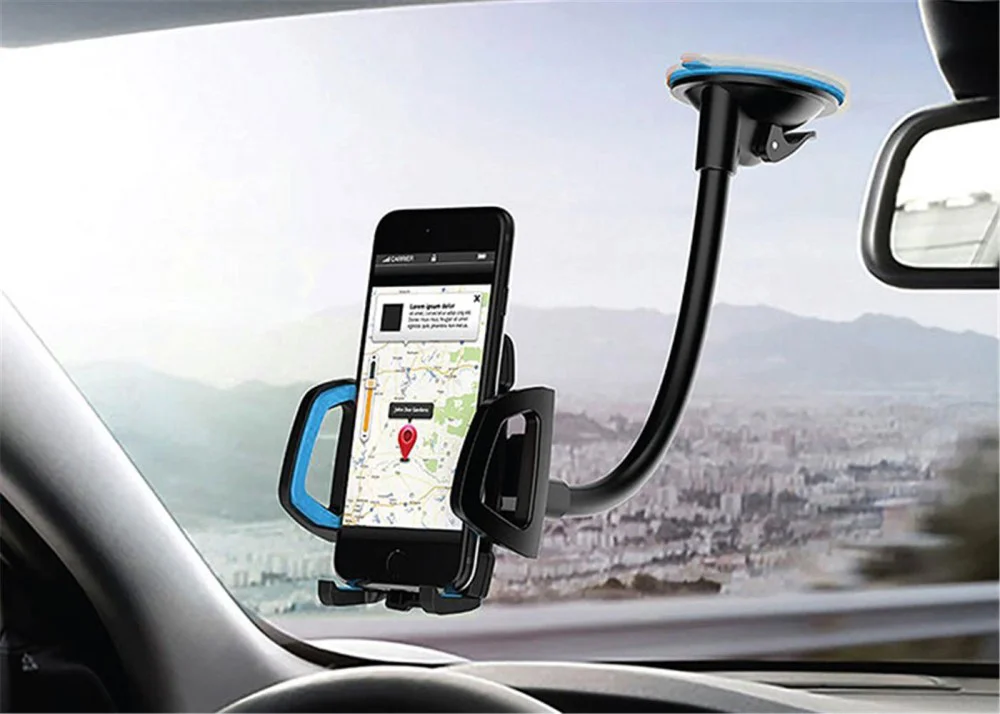 Hytech HY-XH20 Vantuz + Braketi 360 Derece Siyah-Mavi Telefon Tut