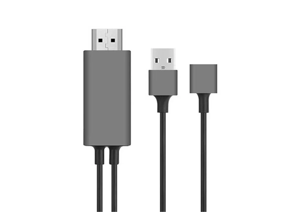 Hytech HY-XO51 Siyah-Gri USB-F to HDMI 1m Mobil Telefon Uyumlu Ka