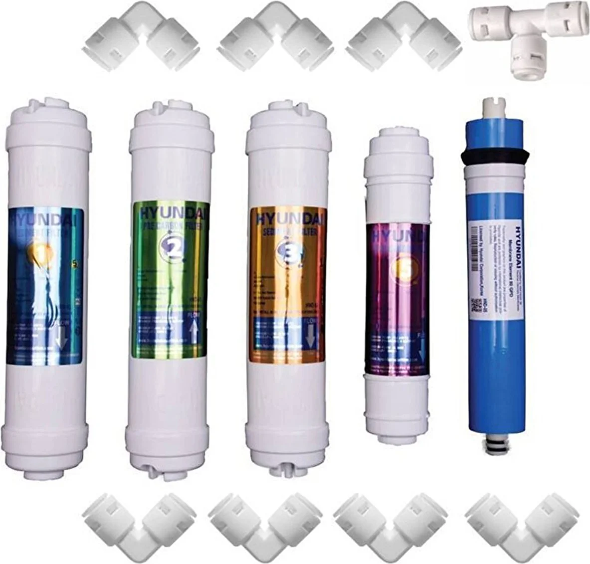 hyundai 5'li Su Arıtma Filtre Seti NSF Onaylı Yüksek Performanslı Doğal Materyal 5 li set hyundai 5'li Su Arıtma Filtre Seti NSF Onaylı Yüksek Performanslı Doğal Materyal 5 li set
