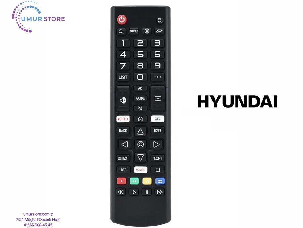 Hyundai 70HYN3205 Uyumlu Webos Televizyon Kumandası-Mikrofonsuz
