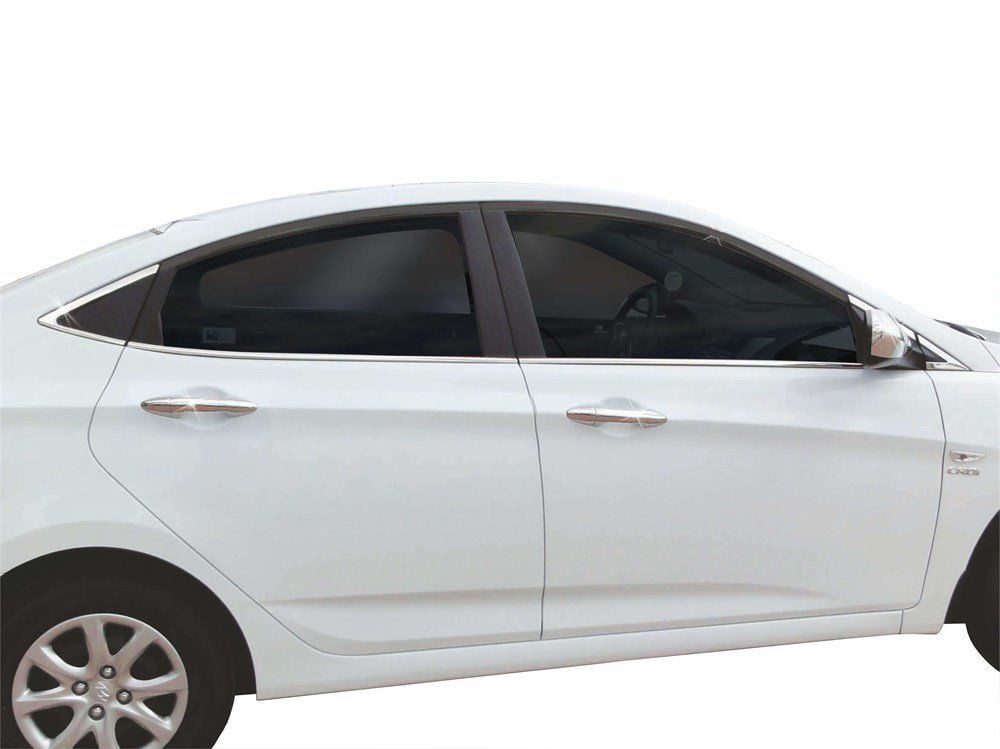 Hyundai Accent Uyumlu Blue Rb Cam Çıtası 10 Parça Krom 2011 Ve So