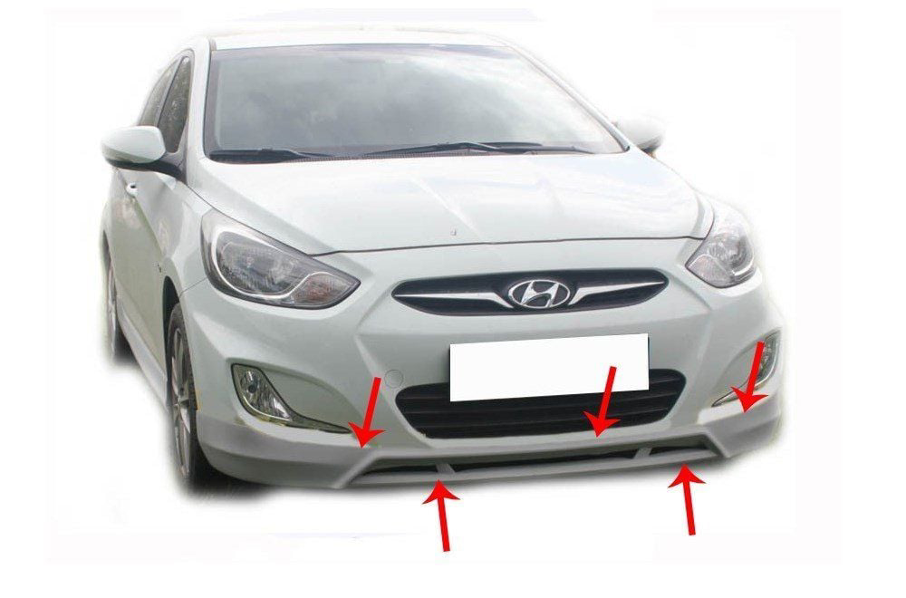 Hyundai Accent Uyumlu Blue Rb Ön Tampon Altı Fiber 2011 Ve Sonras