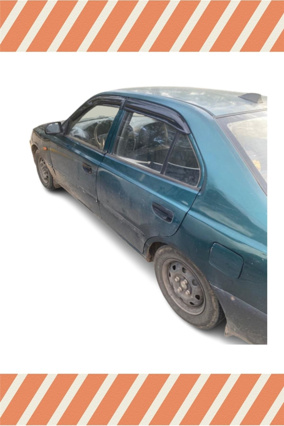 Hyundai Accent Milenyum 2001-2003 4'lü Mügen Tip Cam Rüzgarlığı