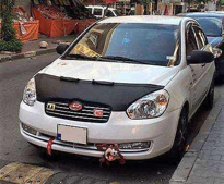 Hyundai Accent Era 2008 Suni Deri Lüx Kaput Koruyucu Maske