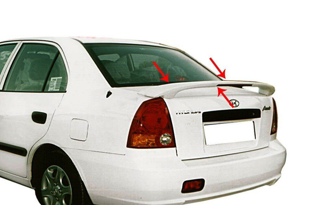 Hyundai Accent Uyumlu Admira Spoiler Bagaj Yüksek (Işıklı) Fiber 