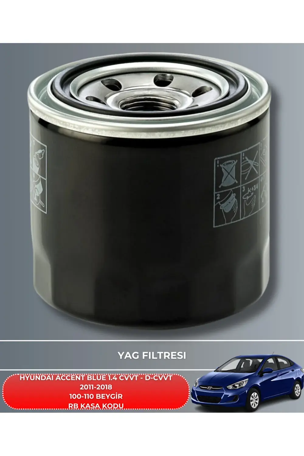 HYUNDAI ACCENT BLUE 1.4 CVVT - 1.4 D-CVVT 2011-2012-2013-2014-201