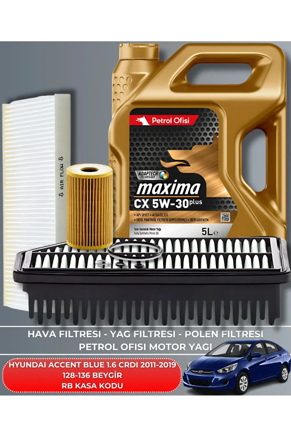 HYUNDAI ACCENT BLUE 1.6 CRDI 2011-2012-2013-2014-2015-2016-2017-2