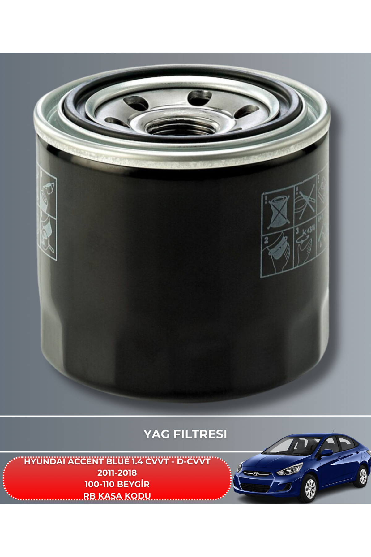 HYUNDAI ACCENT BLUE 1.4 CVVT - 1.4 D-CVVT 2011-2012-2013-2014-201