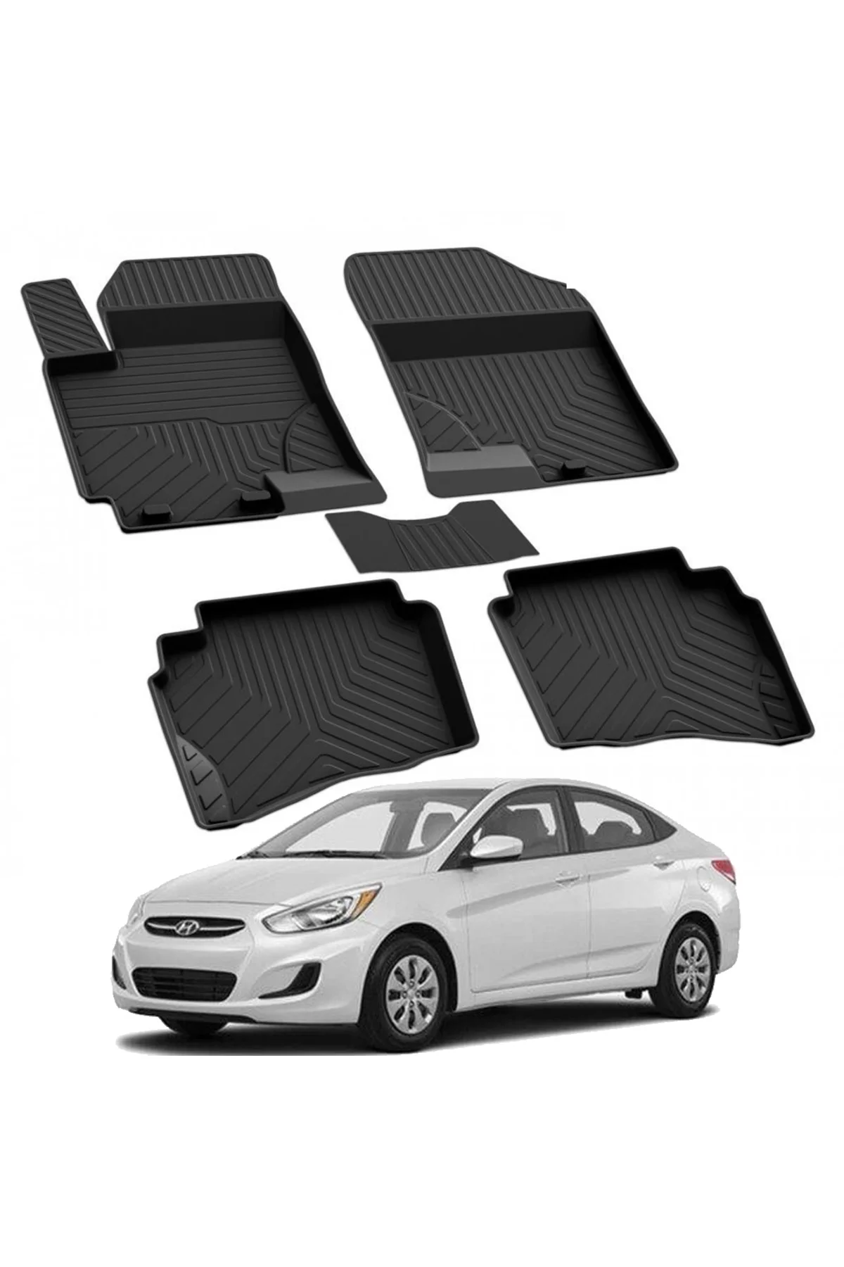 HYUNDAİ ACCENT BLUE  2010-…VE Sonrası  Model Yılları İçin Uyumlu Yeo 4D Havuzlu Paspas Takımı Fiyatı, Yorumları ve Özellikleri