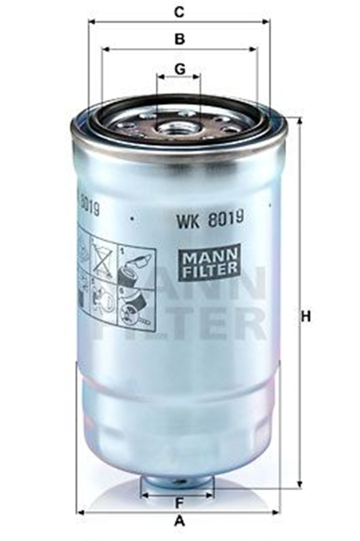 Mann Hyundai Accent Blue 1.6Crdi 2011-2020 Yakit Filtresi