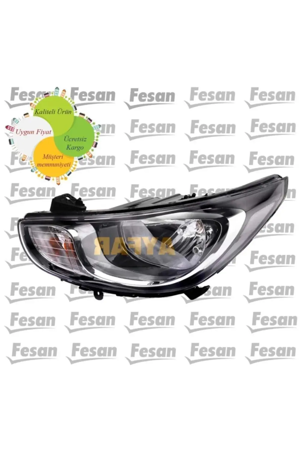 Hyundai Accent Blue Sağ Ön Far 1.kalite 92102 - 1r040