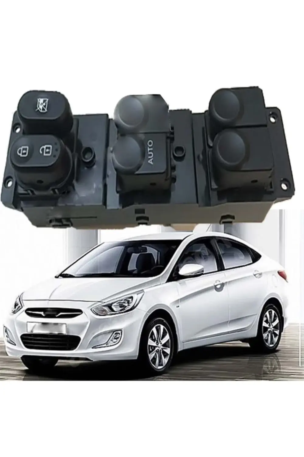 Hyundai Accent Blue Sol Dörtlü Cam Düğmesi 2012--2016 Hyundai Accent Blue Sol Dörtlü Cam Düğmesi 2012--2016