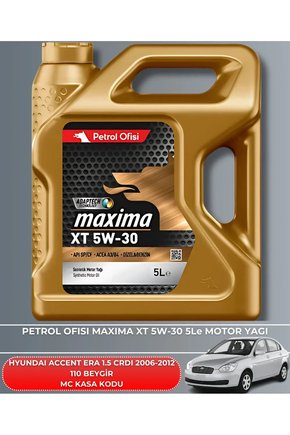 HYUNDAI ACCENT ERA 1.5 CRDI 2006-2012 110 BEYGİR BAKIM SETİ+YAĞ