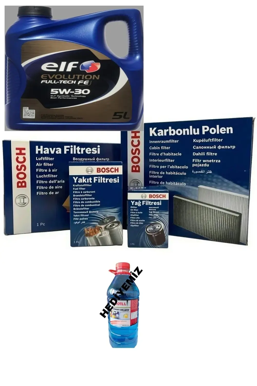 Hyundai Accent Era 1.5 Crdı Filtre Bakım Seti 2006-2012+ELF 5W-30