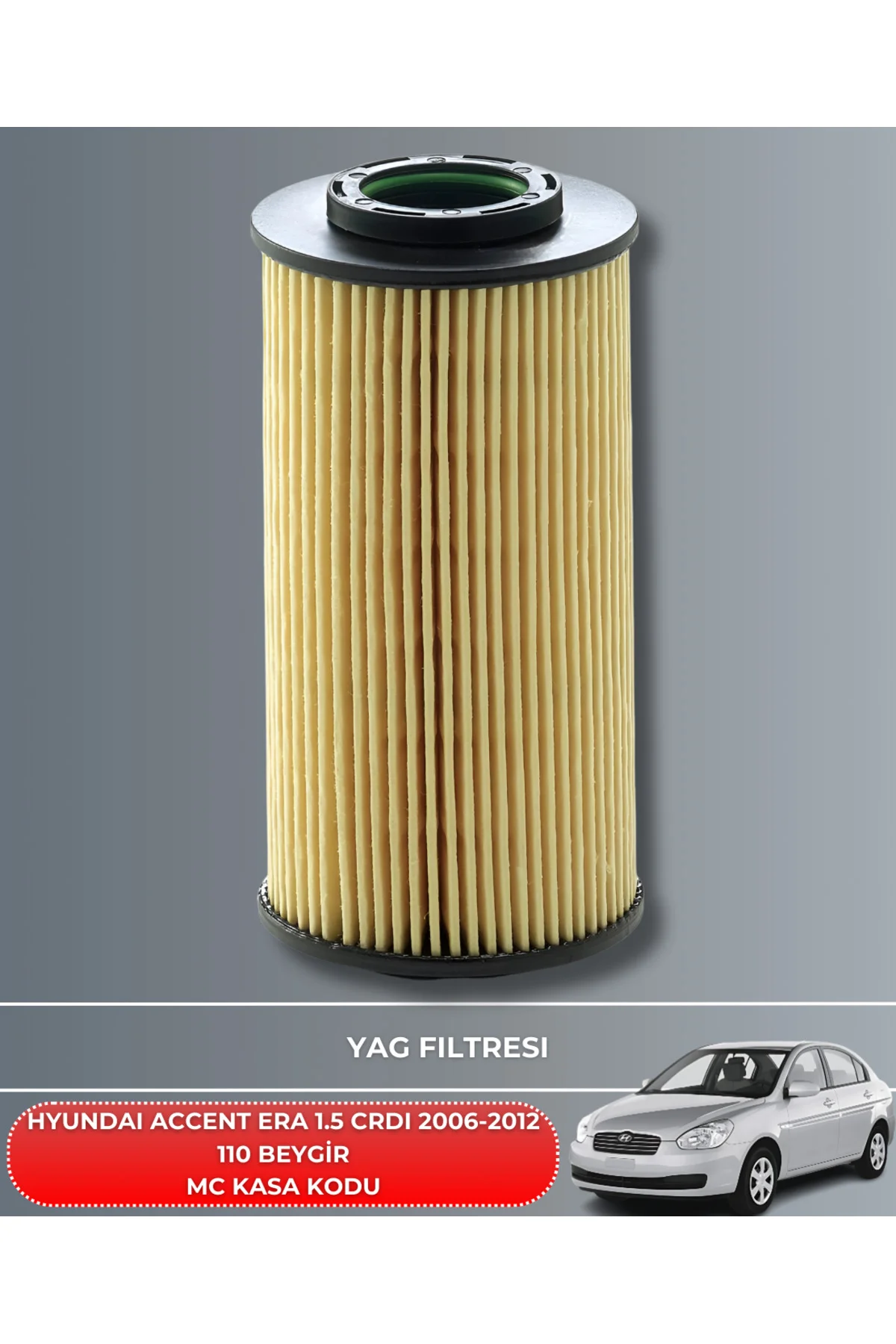 HYUNDAI ACCENT ERA 1.5 CRDI 2006-2012 HP110 FİLTRE SETİ(YAĞSIZ)3L