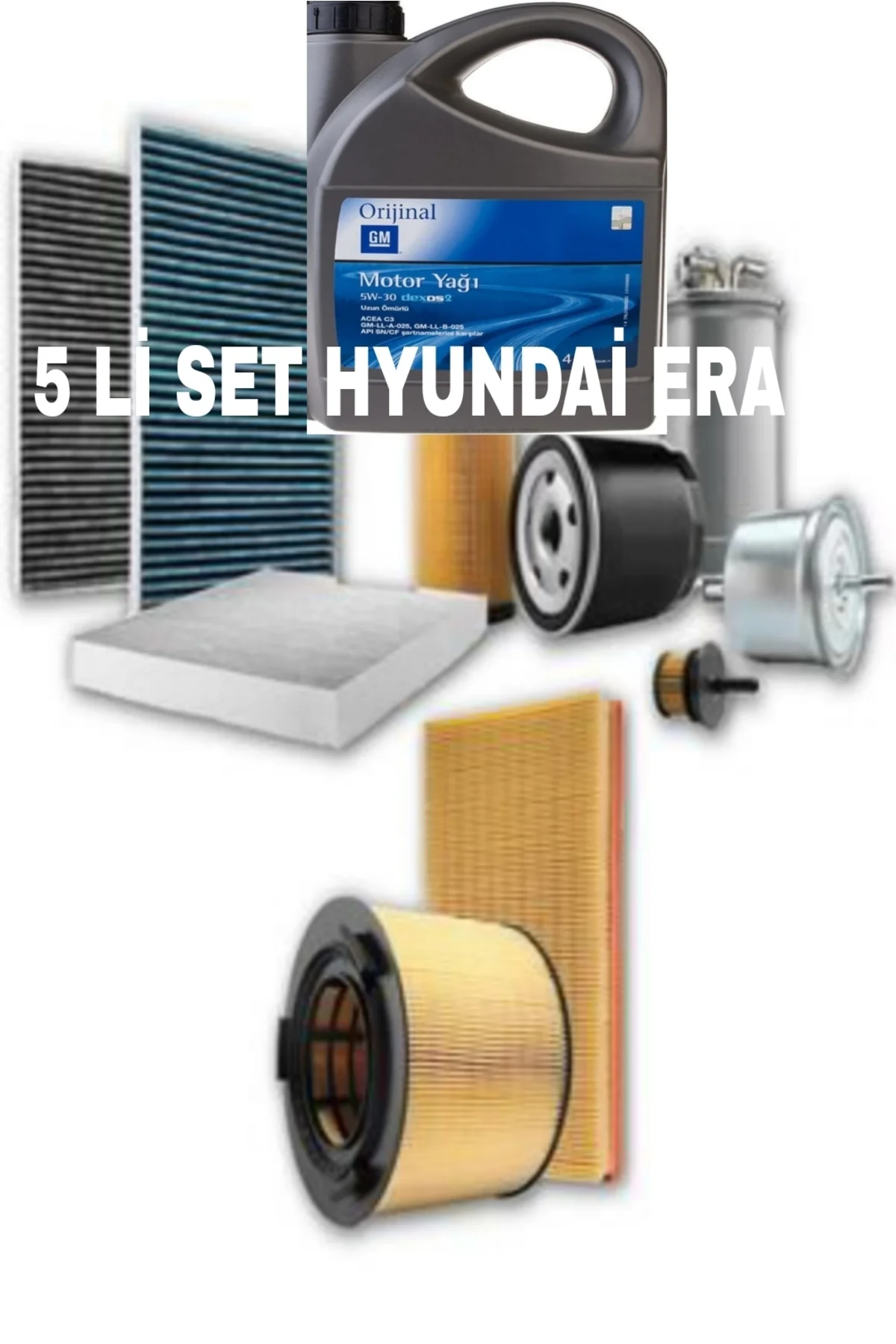 Hyundai Accent Era 1.5 Crdı Filtre Bakım Seti (2006-2012) Gm 5w30